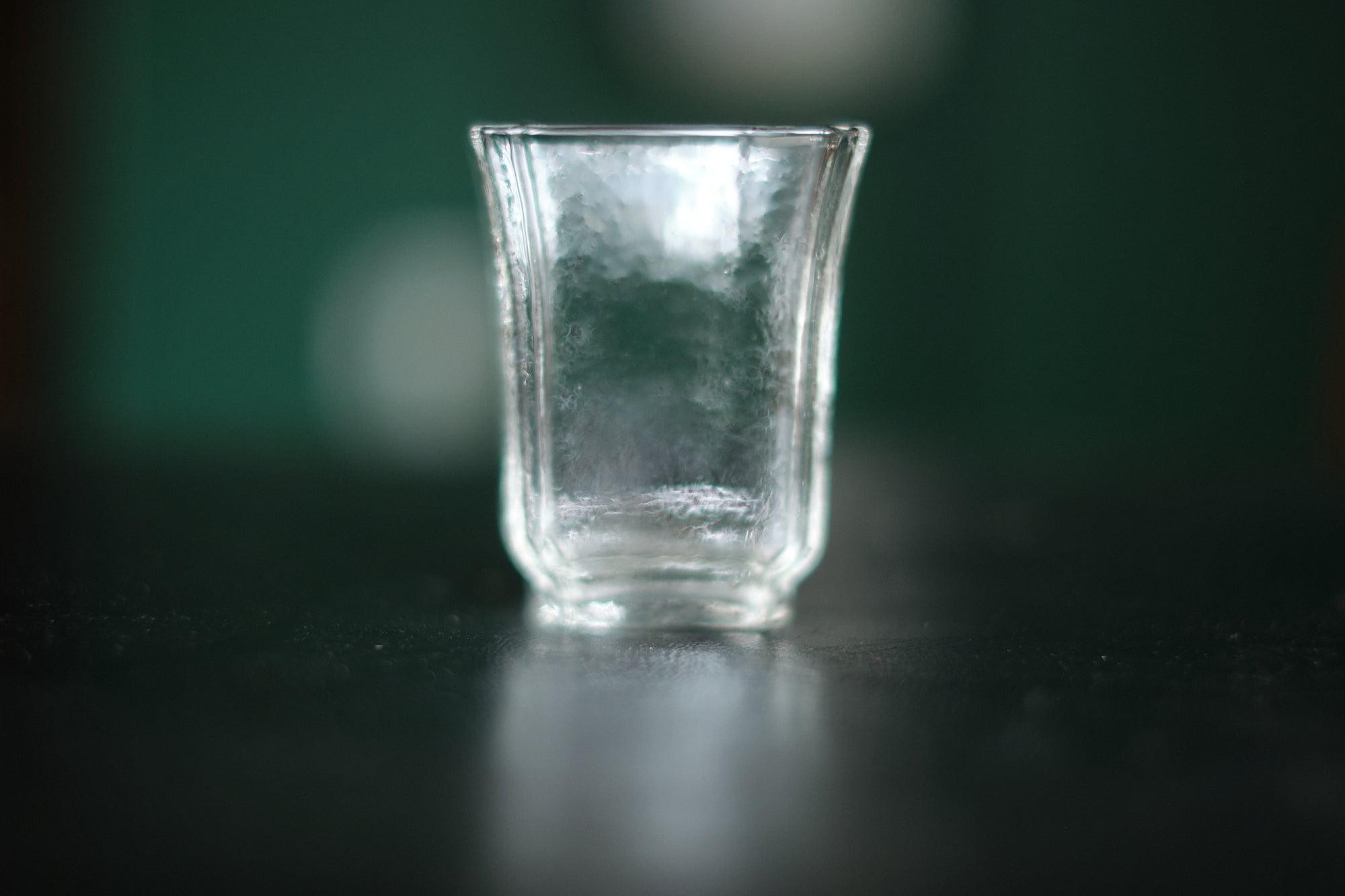 Square glass gongfu cup